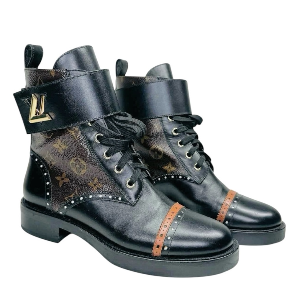 Louis Vuitton Wonderland Flat Ranger Boots Monogram | Designer Luxury Boots🥾 38